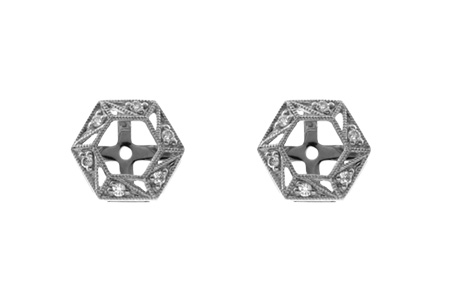 D000-17925: EARRING JACKETS .08 TW (FOR 0.50-1.00 CT TW STUDS)