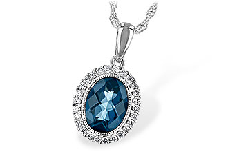 C189-19743: NECK 1.28 LONDON BLUE TOPAZ 1.41 TGW