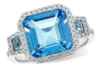 L190-17051: LDS RG 4.40 TW BLUE TOPAZ 4.60 TGW